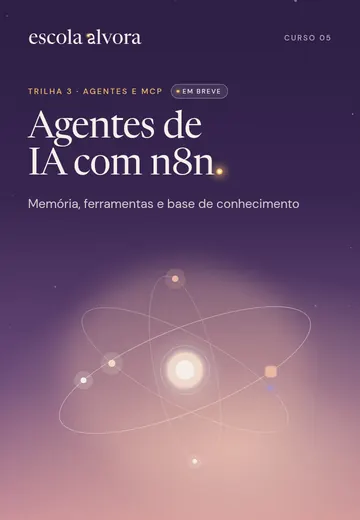 Capa do curso Agentes de IA com n8n.