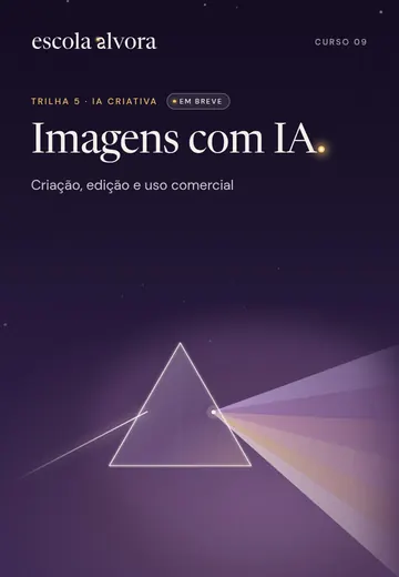 Capa do curso Imagens com IA.